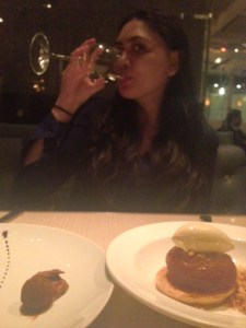 wine and dessert